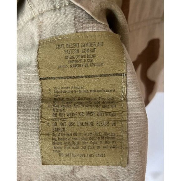 US Air Force Desert Camouflage Jacket/Coat Men’s Size Medium W/Patches USCENTAF - Picture 11 of 12